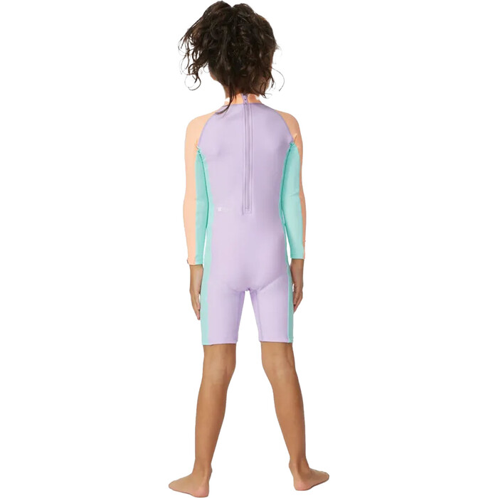 2024 Rip Curl Girls Crystal Cove Long Sleeve UV Surfsuit 012JRV - Multi